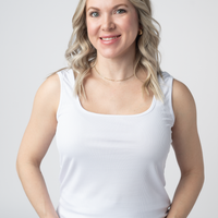 IN STOCK Rachel Ribbed Tank - White