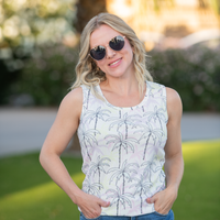 IN STOCK Ava Tank - Neon Palm