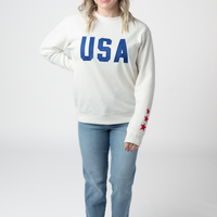 IN STOCK USA Pullover - White