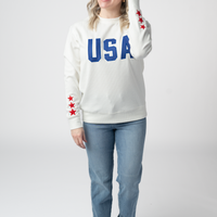 IN STOCK USA Pullover - White
