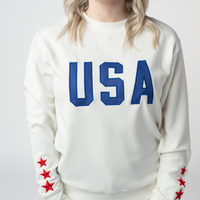 IN STOCK USA Pullover - White