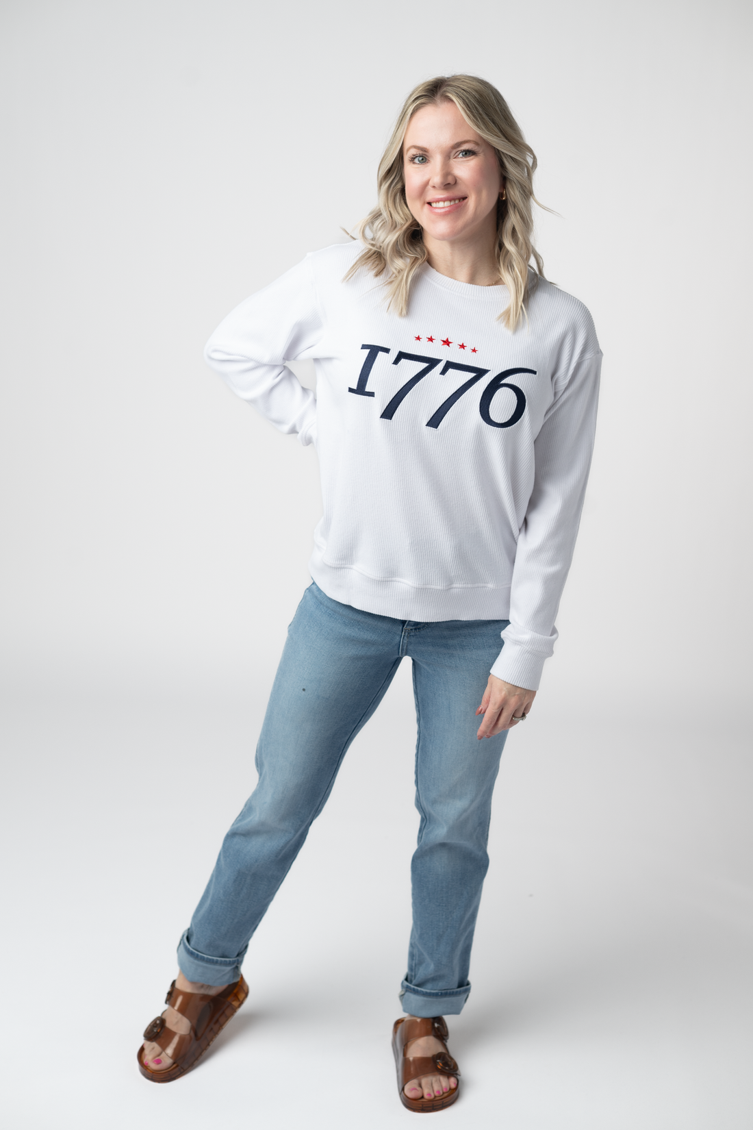 IN STOCK Corrine Embroidered Pullover Top - 1776 FINAL SALE