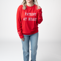 IN STOCK Corrine Embroidered Pullover Top - Patriot at Heart FINAL SALE