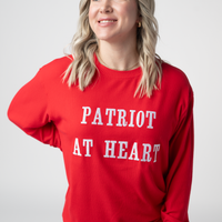 IN STOCK Corrine Embroidered Pullover Top - Patriot at Heart FINAL SALE