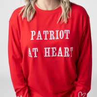 IN STOCK Corrine Embroidered Pullover Top - Patriot at Heart FINAL SALE