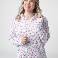 IN STOCK Hailey Pullover Hoodie - American Stars and Stripes