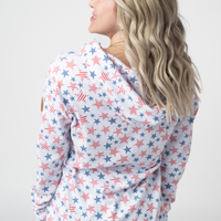 IN STOCK Hailey Pullover Hoodie - American Stars and Stripes