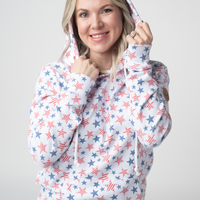 IN STOCK Hailey Pullover Hoodie - American Stars and Stripes
