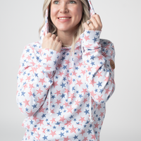 IN STOCK Hailey Pullover Hoodie - American Stars and Stripes