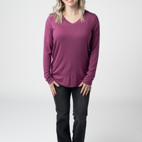 IN STOCK Larissa Long Sleeve - Mulberry FINAL SALE