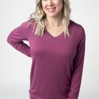 IN STOCK Larissa Long Sleeve - Mulberry FINAL SALE