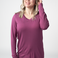 IN STOCK Larissa Long Sleeve - Mulberry FINAL SALE