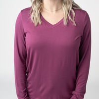 IN STOCK Larissa Long Sleeve - Mulberry FINAL SALE