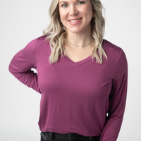 IN STOCK Larissa Long Sleeve - Mulberry FINAL SALE