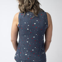 IN STOCK Noelle Tank - Navy Liberty Stars FINAL SALE