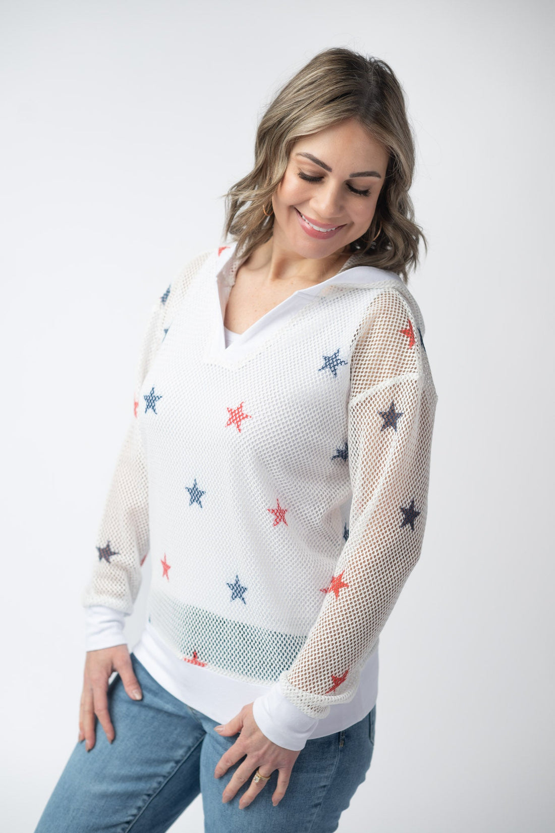 IN STOCK American Stars Mesh Hoodie FINAL SALE