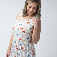 IN STOCK Renee Ruffle Tank Top - American Bows FINAL SALE