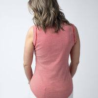 IN STOCK Morgan Micro Striped Tank - Red