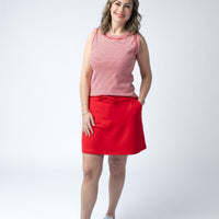 IN STOCK Serena Luxe Skort - Red