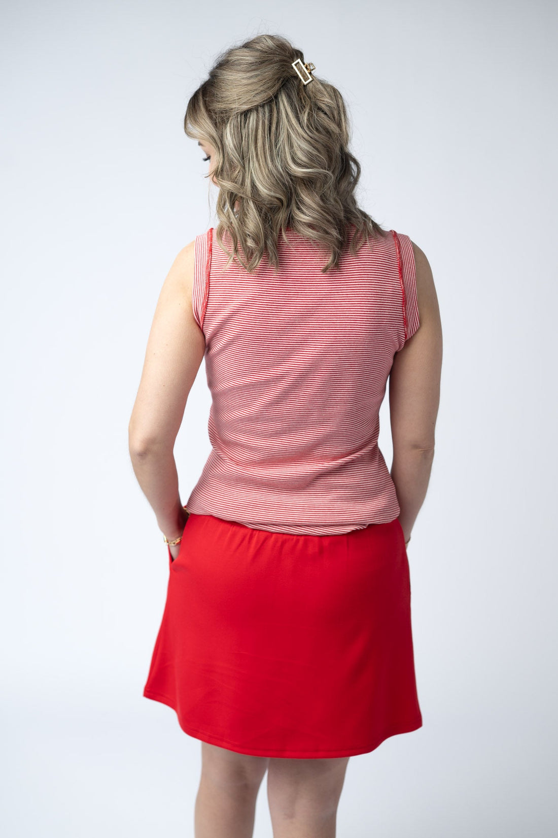 IN STOCK Serena Luxe Skort - Red