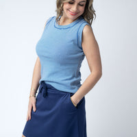 IN STOCK Serena Luxe Skort - Navy