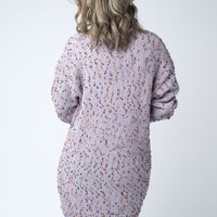 IN STOCK Carly Confetti Dot Cardigan - Lavender