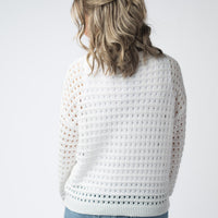 IN STOCK USA Sequin Flag Open Knit Pullover FINAL SALE