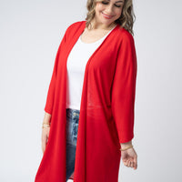 IN STOCK Ellie Cover-Up Kimono - Red