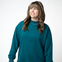 IN STOCK Marley Mock Neck Sweatshirt - Teal