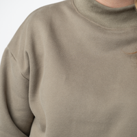IN STOCK Marley Mock Neck Sweatshirt - Taupe