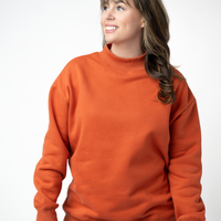 IN STOCK Marley Mock Neck Sweatshirt - Pumpkin