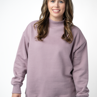 IN STOCK Marley Mock Neck Sweatshirt - Mauve
