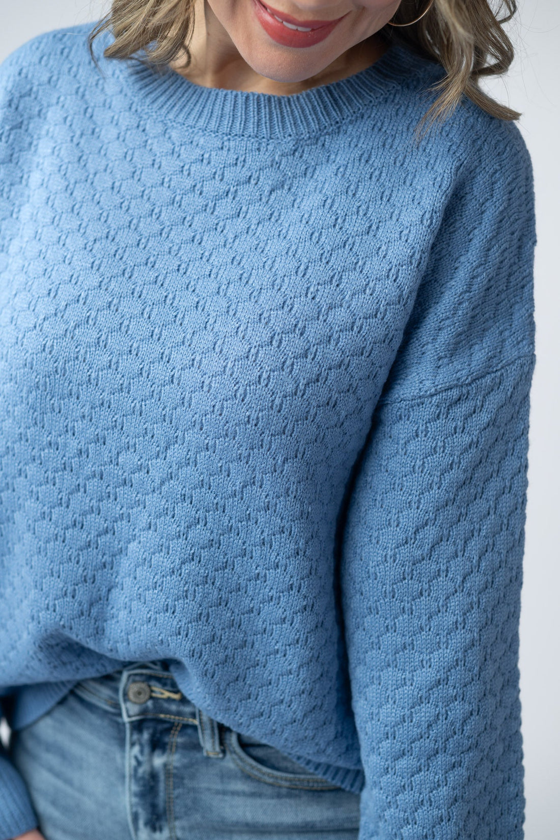 IN STOCK Gianna Pullover Sweater - Blue