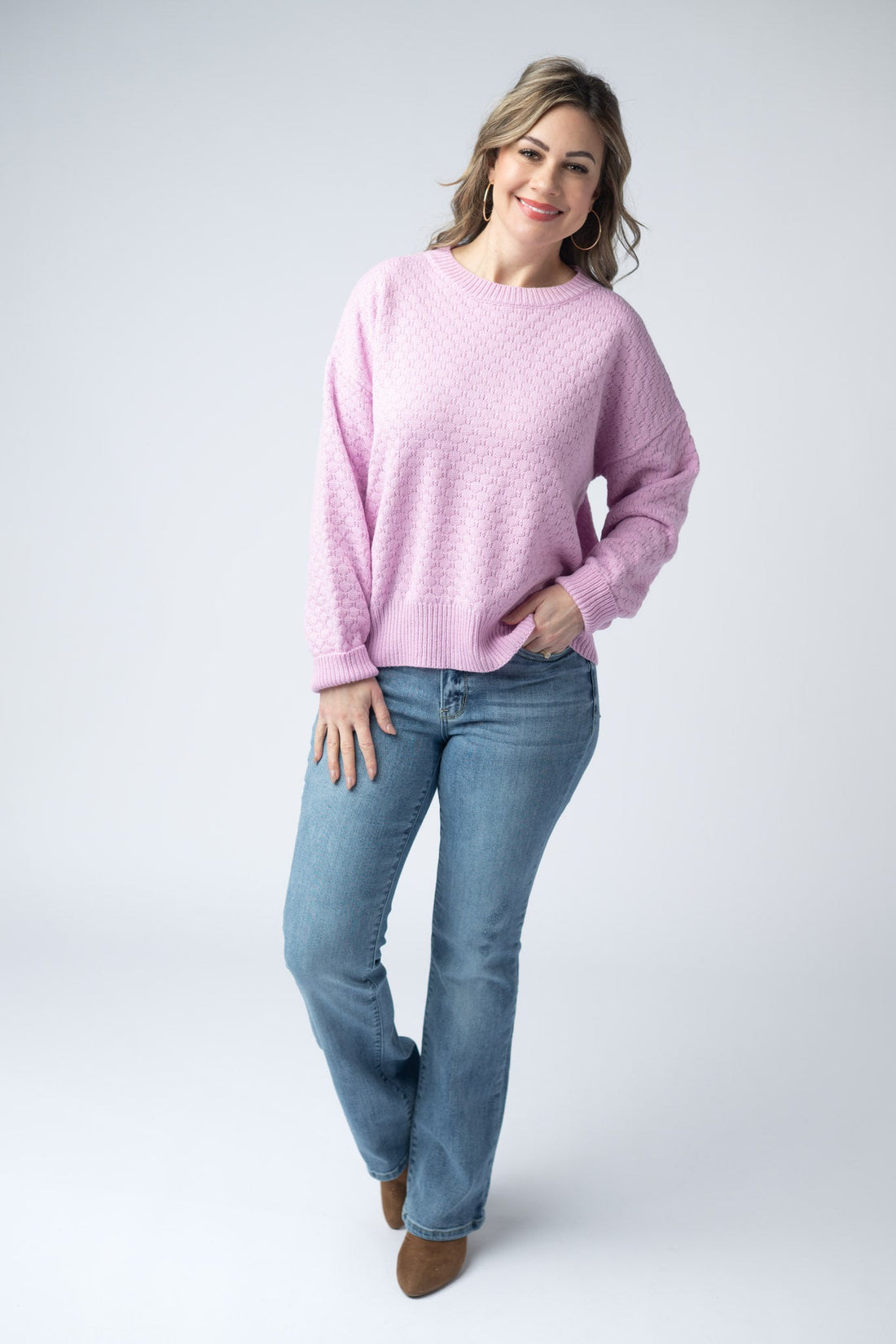 IN STOCK Gianna Pullover Sweater - Pink