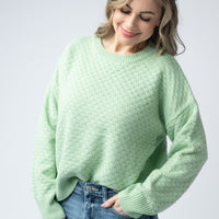 IN STOCK Gianna Pullover Sweater - Spring Sage Green
