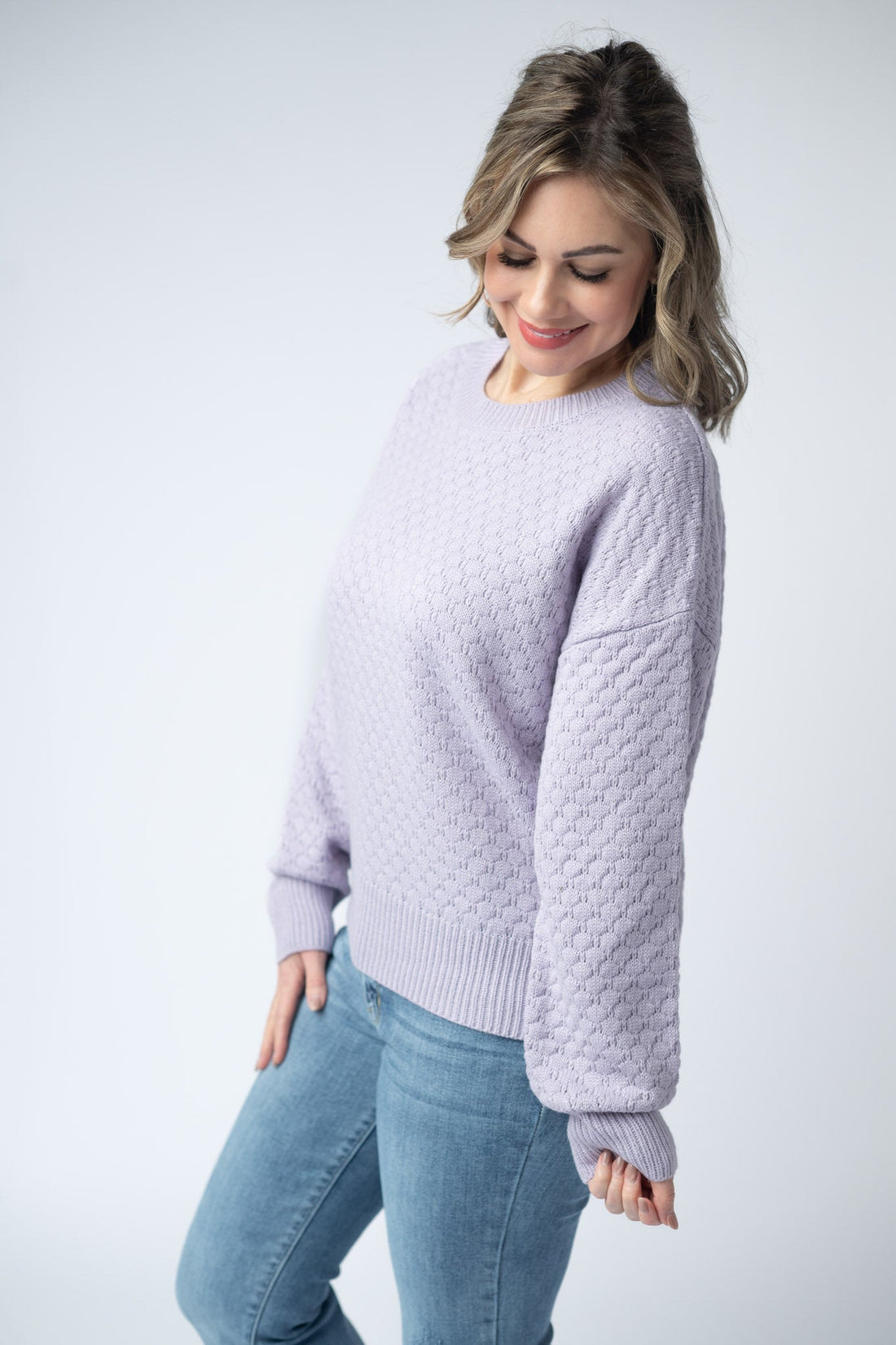 IN STOCK Gianna Pullover Sweater - Lavender