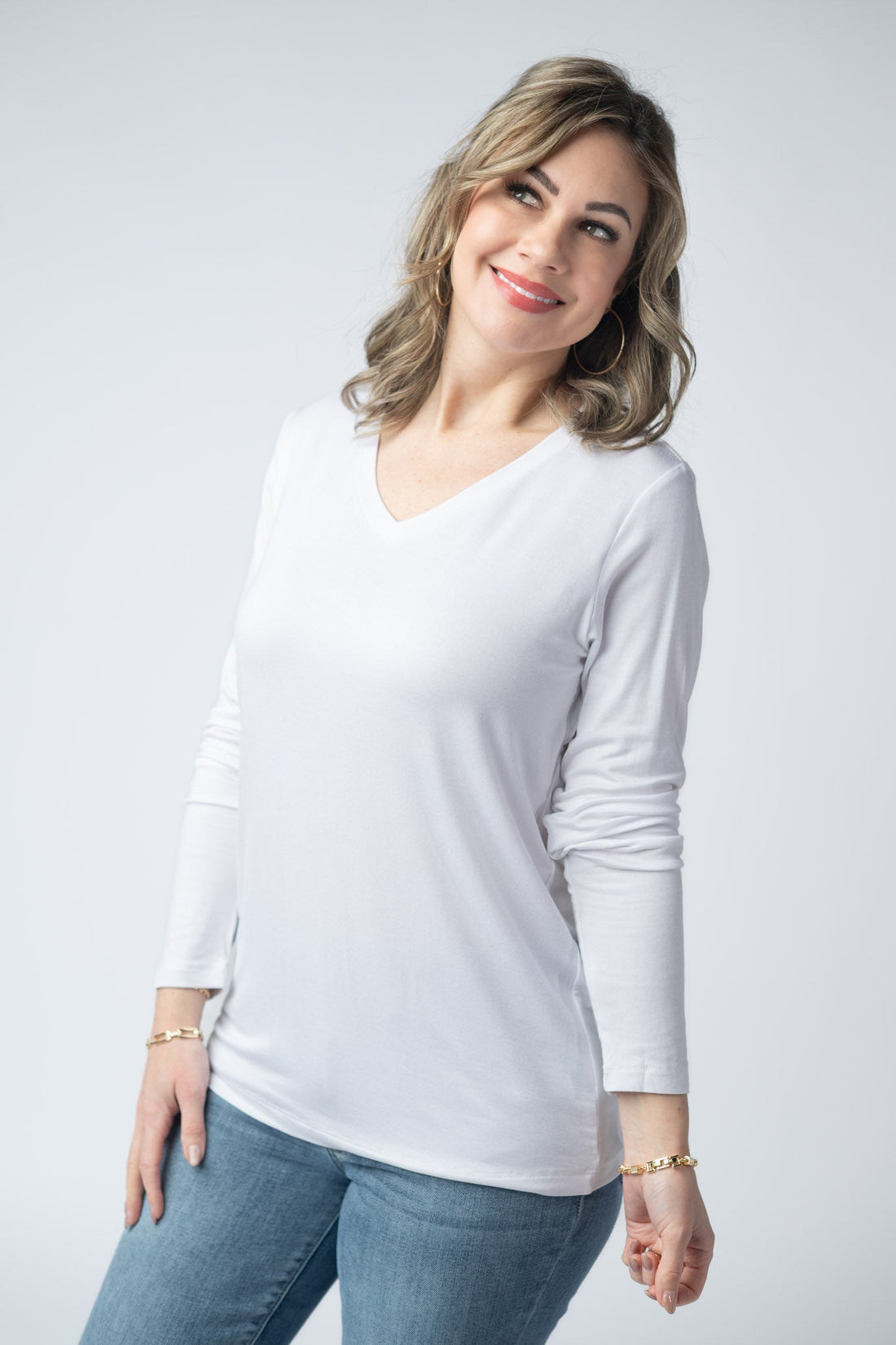 IN STOCK Larissa Long Sleeve - White