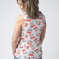 IN STOCK Noelle Tank - Patriotic Cherries FINAL SALE