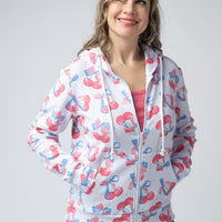 IN STOCK Fullzip Hoodie - Patriotic Cherries FINAL SALE