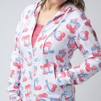 IN STOCK Fullzip Hoodie - Patriotic Cherries FINAL SALE