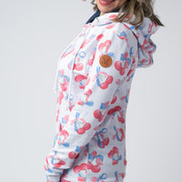 IN STOCK Hailey Pullover Hoodie - Patriotic Cherries