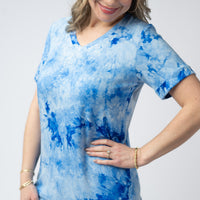 IN STOCK Sophie Top - Blue Tie Dye FINAL SALE