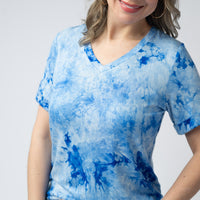 IN STOCK Sophie Top - Blue Tie Dye FINAL SALE