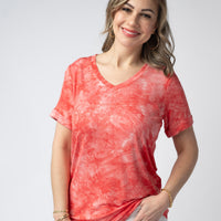IN STOCK Sophie Top - Red Tie Dye FINAL SALE