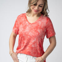 IN STOCK Sophie Top - Red Tie Dye FINAL SALE