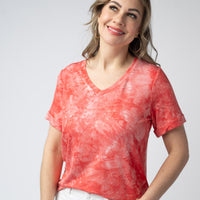 IN STOCK Sophie Top - Red Tie Dye FINAL SALE