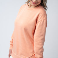 IN STOCK Vintage Wash Pullover - Spring Peach