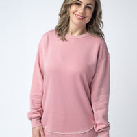 IN STOCK Vintage Wash Pullover - Dusty Pink