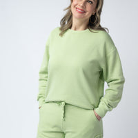 IN STOCK French Terry Stevie Shorts - Spring Leaf