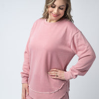 IN STOCK French Terry Stevie Shorts - Dusty Pink